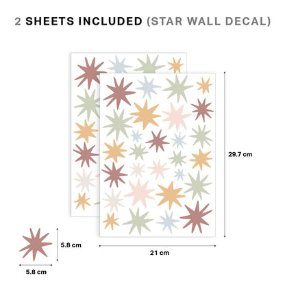 Scandi Starburst Nursery Wall Stickers