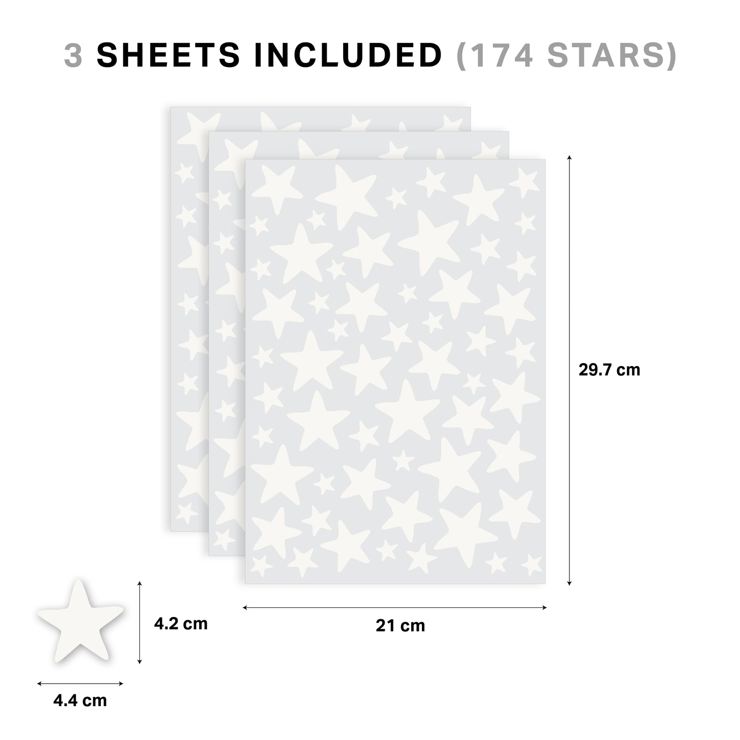 White Star Wall Stickers