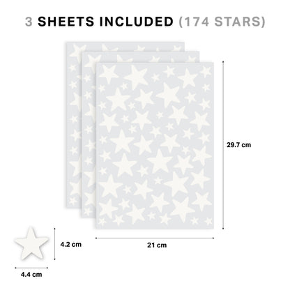 White Star Wall Stickers