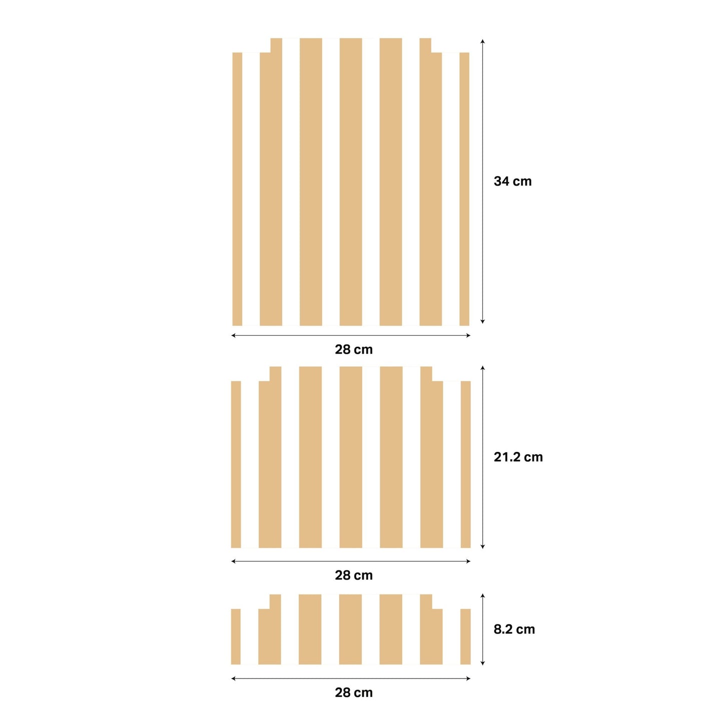 Striped Stickers For Ikea Trofast Drawers - Nursery Stickers
