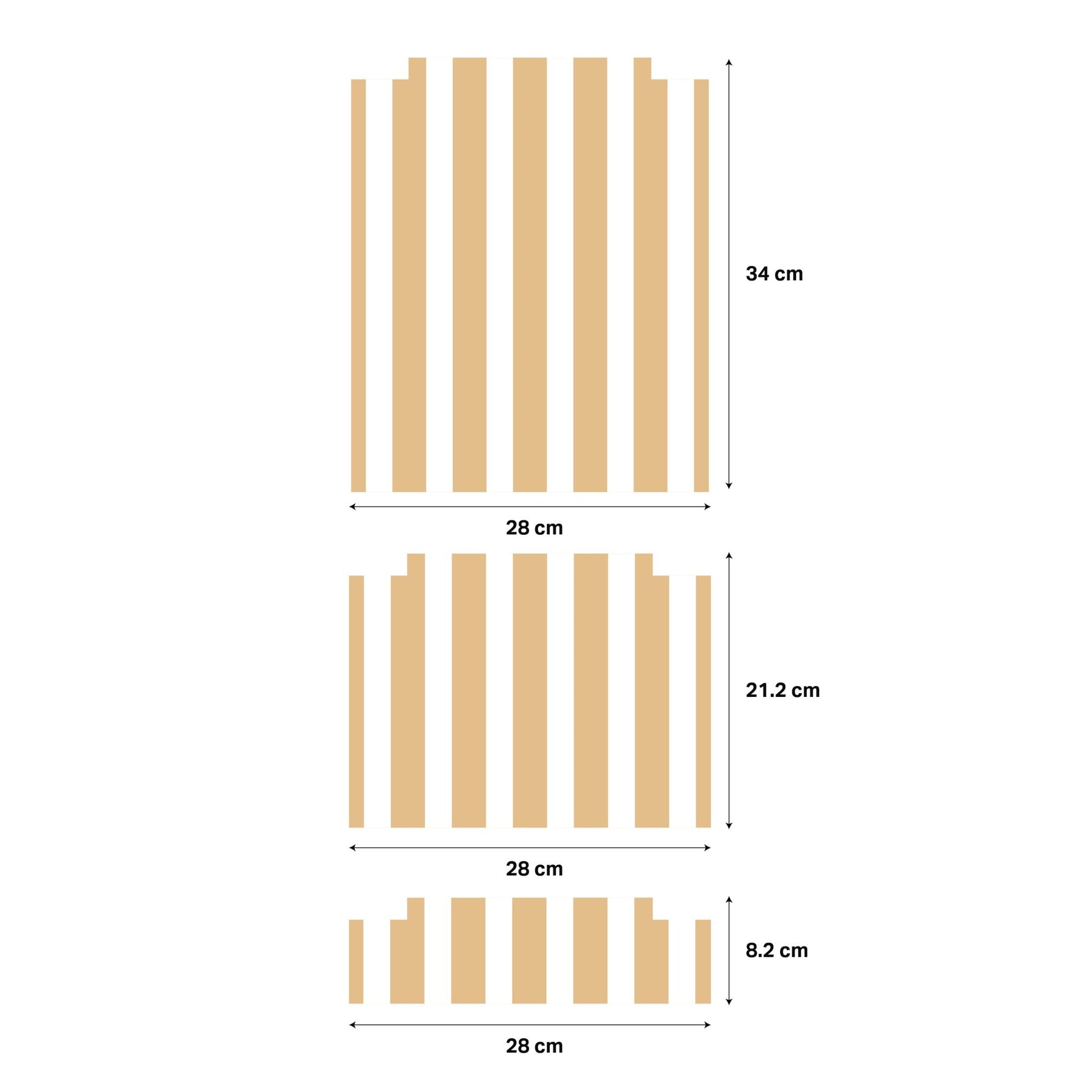 Striped Stickers For Ikea Trofast Drawers - Nursery Stickers