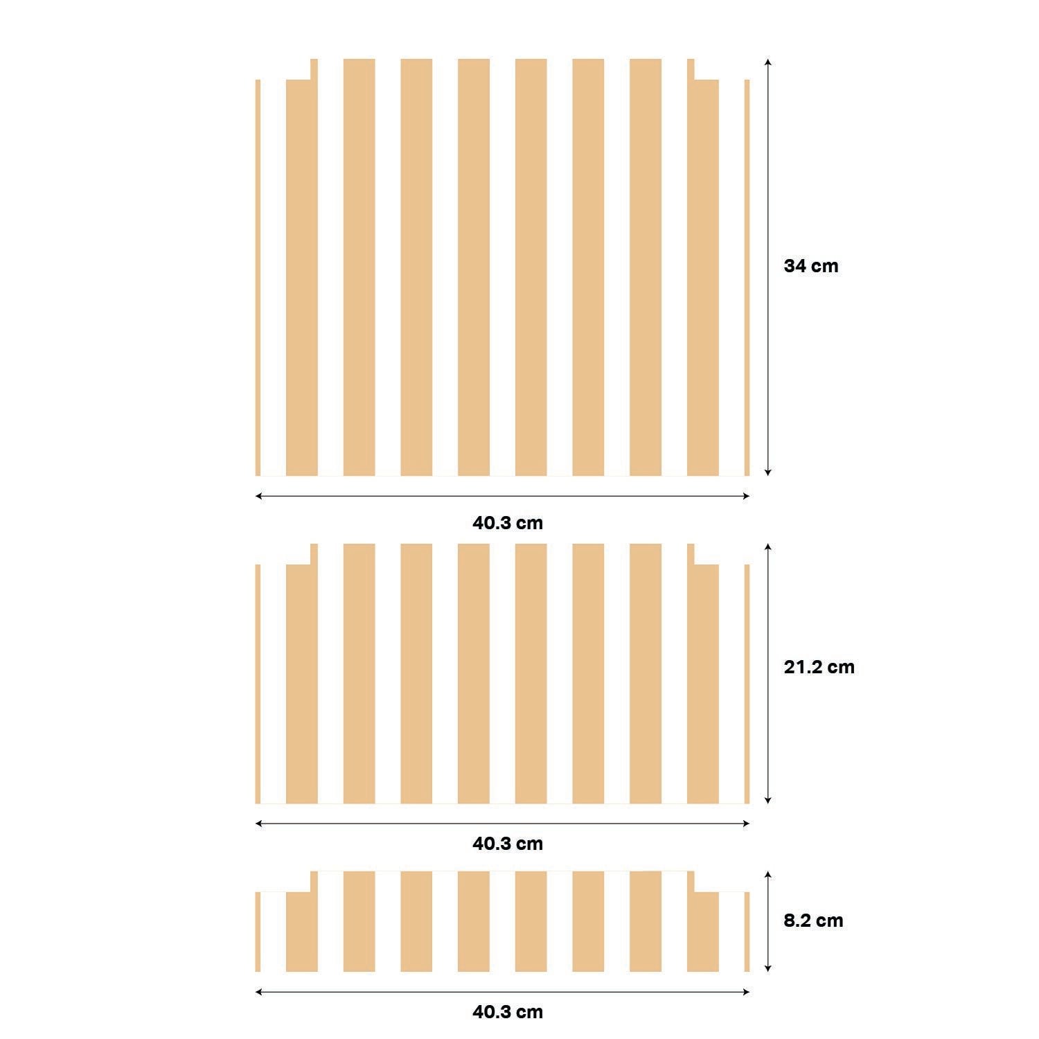 Striped Stickers For Ikea Trofast Drawers (Side Facing Vertical Units) - Nursery Stickers