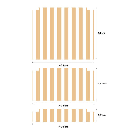 Striped Stickers For Ikea Trofast Drawers (Side Facing Vertical Units) - Nursery Stickers
