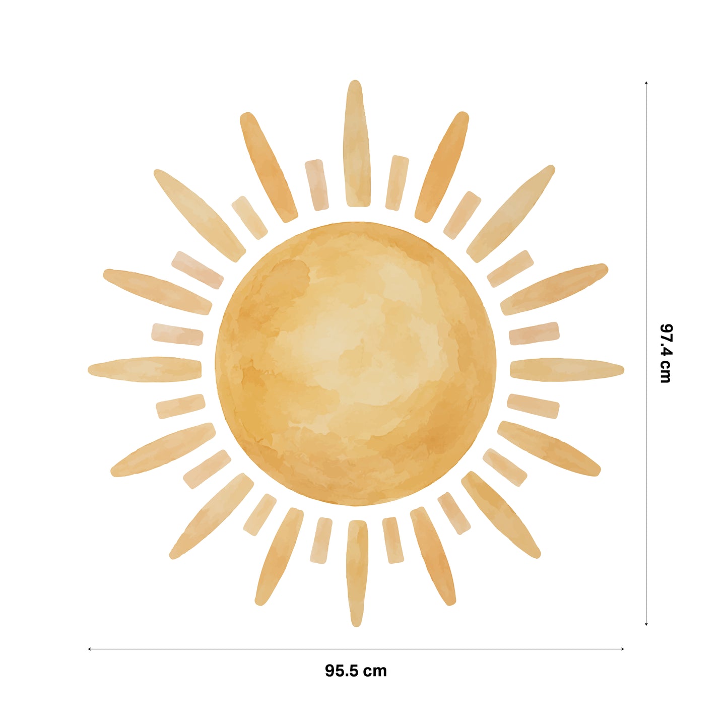 Watercolour Sunshine Nursery Wall Sticker