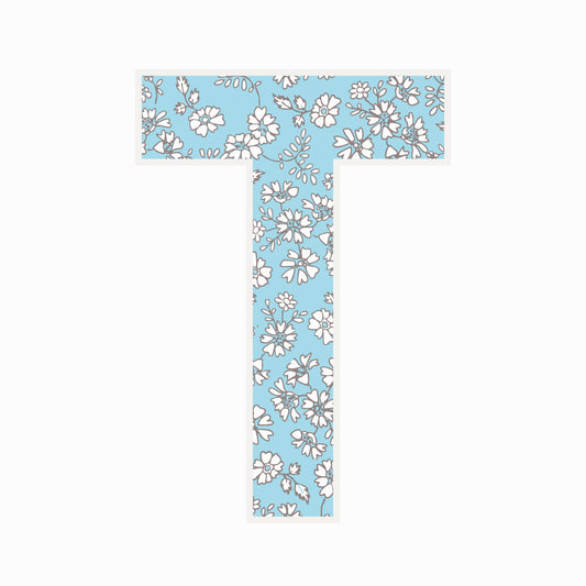 Letter T - Floral - Nursery Stickers