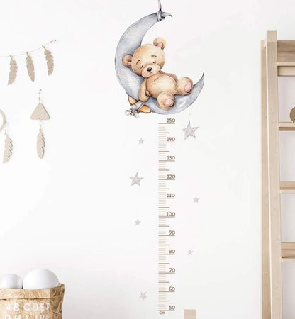 Moon & Bear Height Chart Nursery Wall Sticker - Nursery Stickers