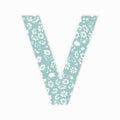 Letter V - Floral