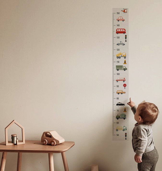 Transport Vehicles Height Chart Nursery Wall Stickers - Nursery Stickers