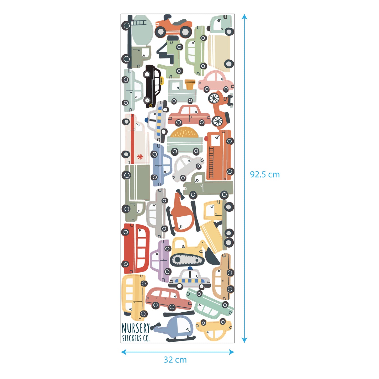 Transport Vehicles Nursery Wall Stickers - Nursery Stickers