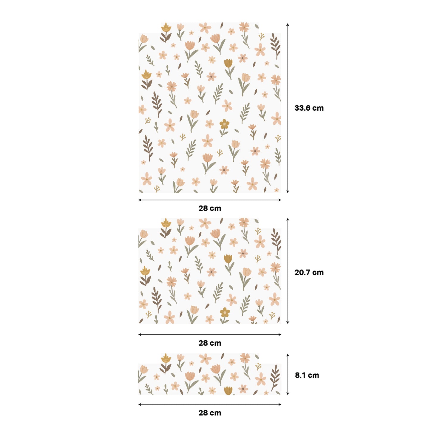 Wildflower Stickers For Ikea Trofast Drawers