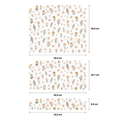 Wildflower Stickers For Ikea Trofast Drawers (Side Facing Vertical Units)