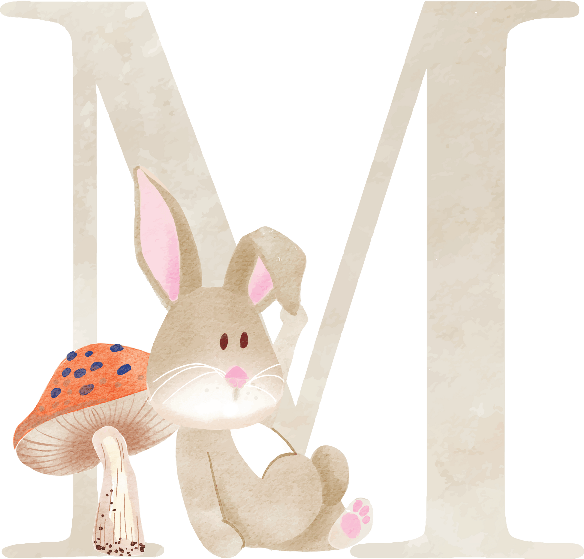 Letter M - Woodland - Nursery Stickers