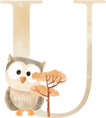 Letter U - Woodland