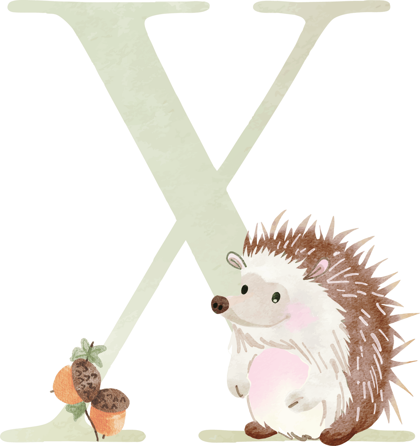 Letter X - Woodland - Nursery Stickers