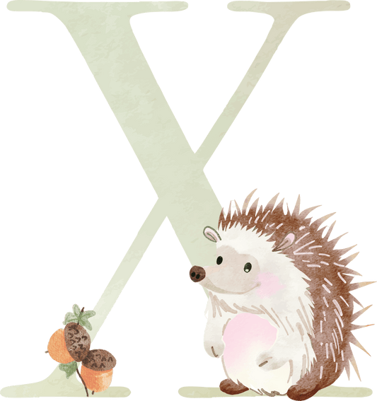 Letter X - Woodland - Nursery Stickers