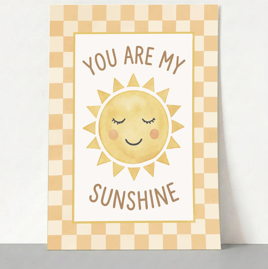 You Are My Sunshine Nursery Print