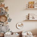 Peeking Animal Jungle Nursery Wall Stickers