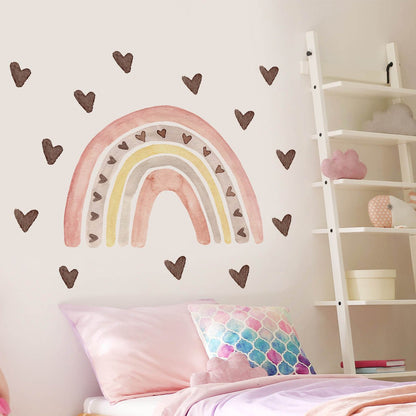 Heart Rainbow Nursery Wall Sticker - Nursery Stickers