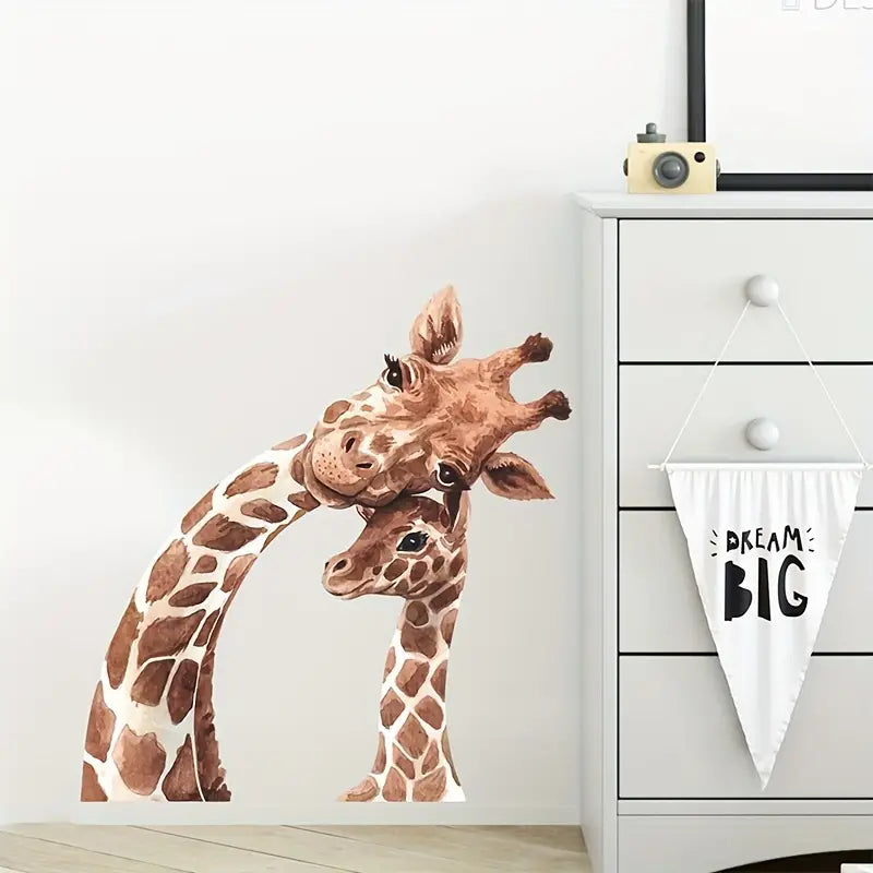 Lifelike Giraffe Nursery Wall Sticker