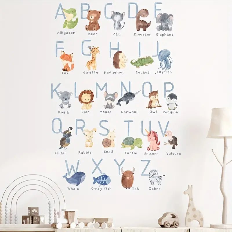 Animal Alphabet Nursery Wall Stickers - Nursery Stickers