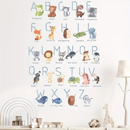 Animal Alphabet Nursery Wall Stickers - Nursery Stickers