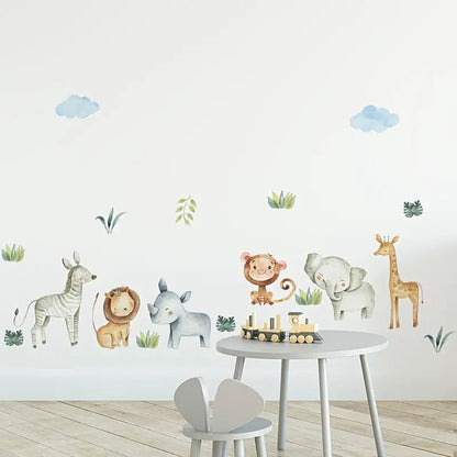 Animals At The Zoo Nursery Wall Stickers - Nursery Stickers