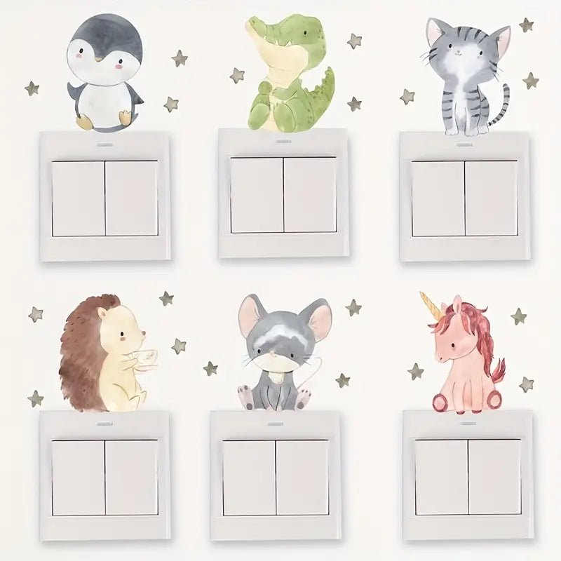 Animal Light Switch Wall Sticker – Nursery Stickers