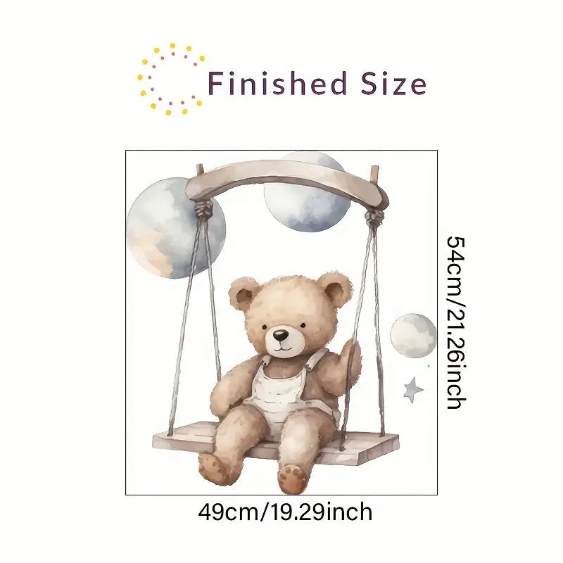 Swinging Bear Nursery Wall Sticker - Nursery Stickers