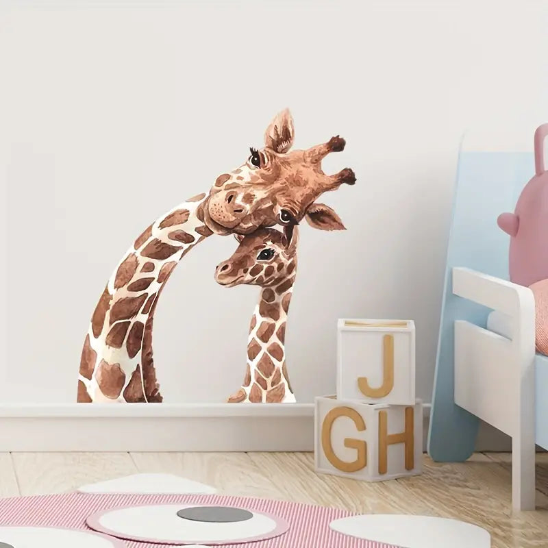 Lifelike Giraffe Nursery Wall Sticker