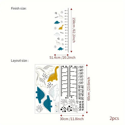 Height Chart Wall Sticker - Dinosaur - Nursery Stickers