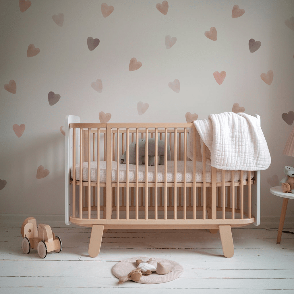 Boho Heart Nursery Wall Stickers - Nursery Stickers