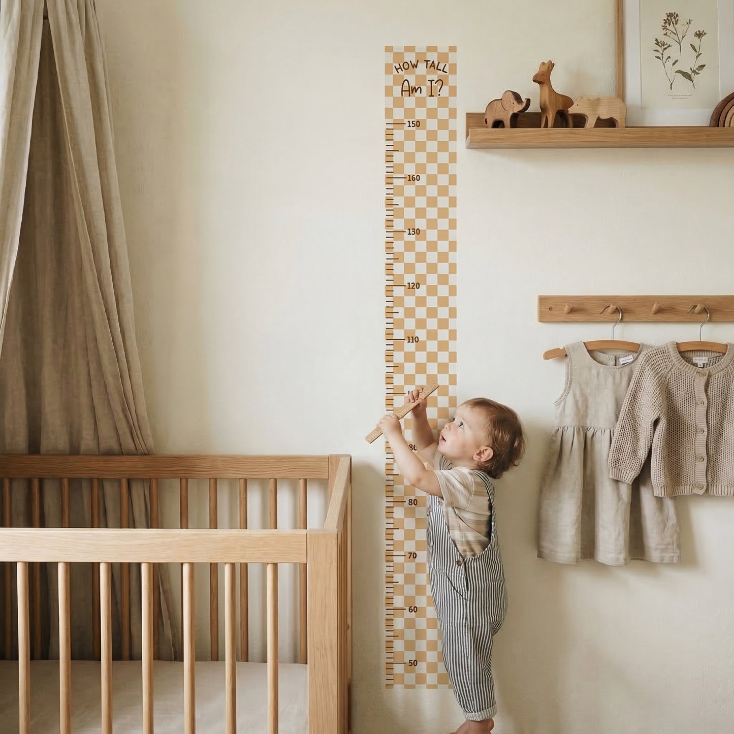 Check Kids Height Chart Wall Sticker