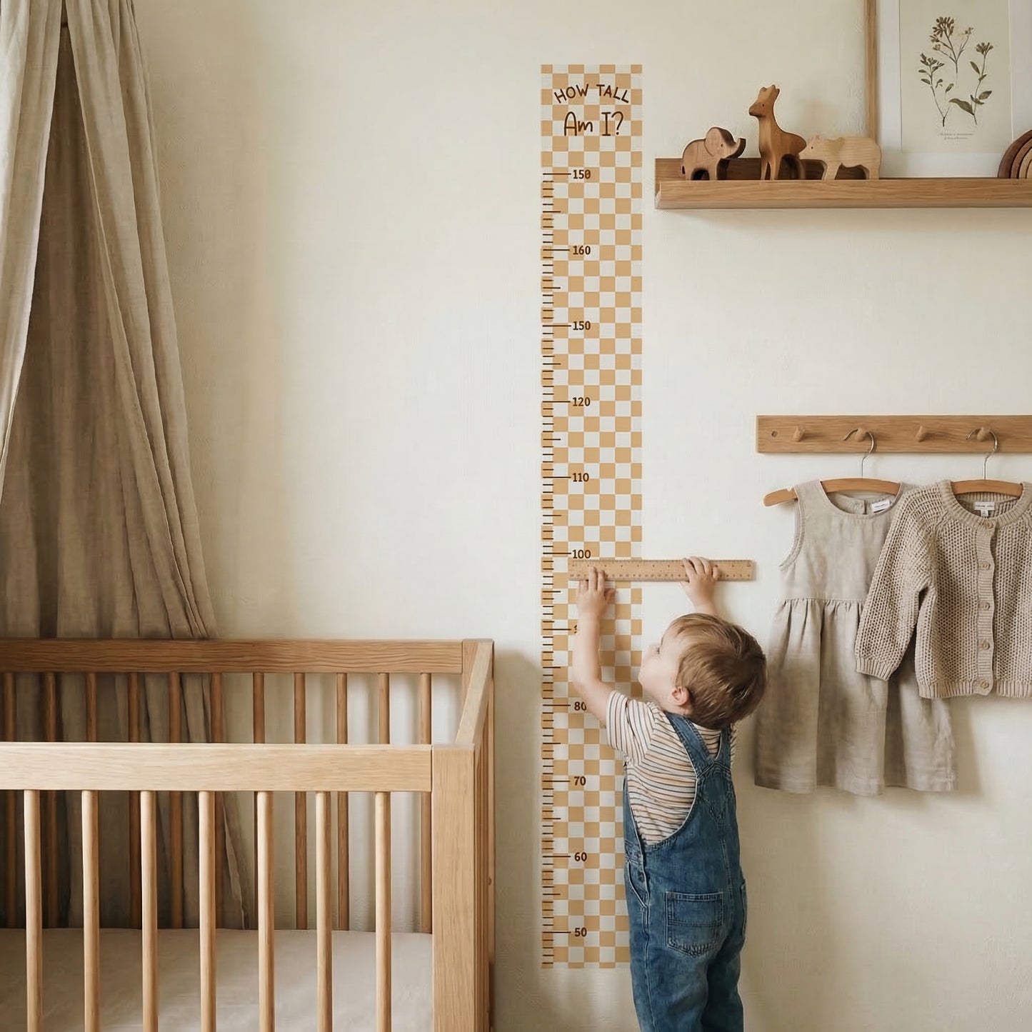 Check Kids Height Chart Wall Sticker