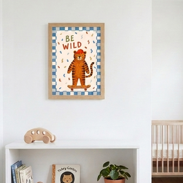 Be Wild Tiger Nursery Print