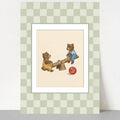 Seesaw Bears Nursery Print