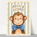 Monkey Around Nursery Print
