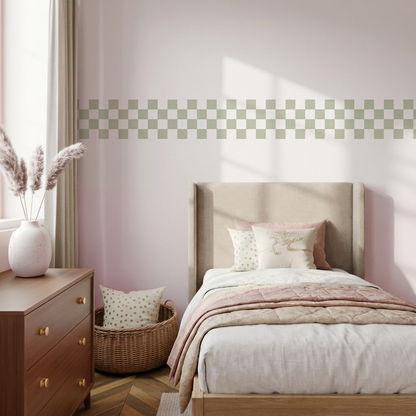 Checkerboard Border Wall Stickers