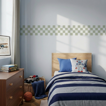 Checkerboard Border Wall Stickers