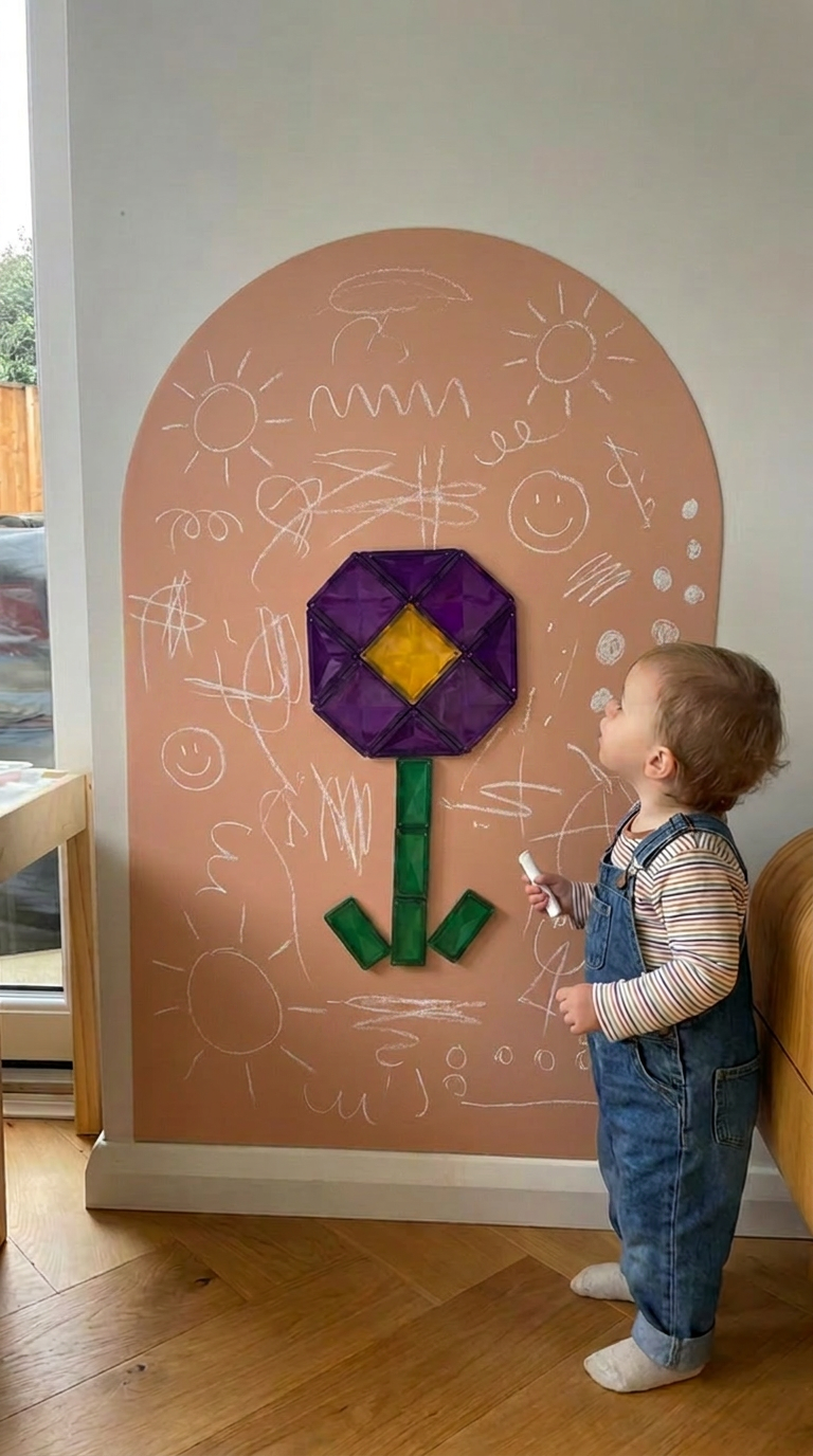 Removable Magnetic Arch Chalk Board Wall Sticker