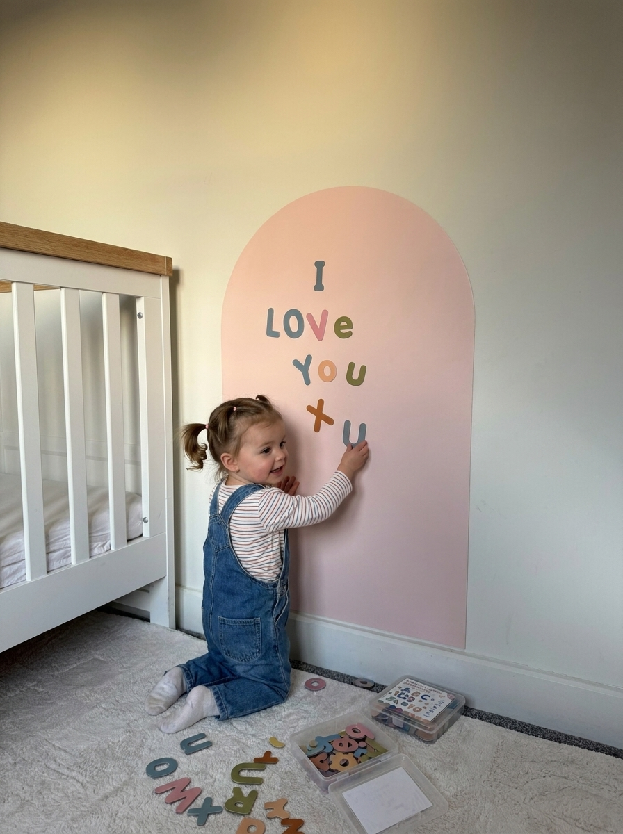 Removable Magnetic Arch Chalk Board Wall Sticker