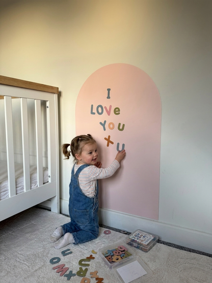 Removable Magnetic Arch Chalk Board Wall Sticker