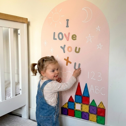 Removable Magnetic Arch Chalk Board Wall Sticker