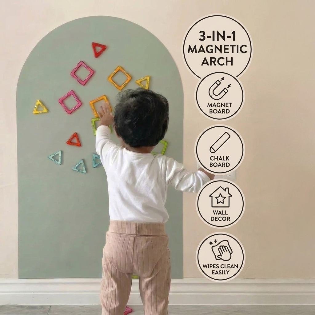Removable Magnetic Arch Chalk Board Wall Sticker