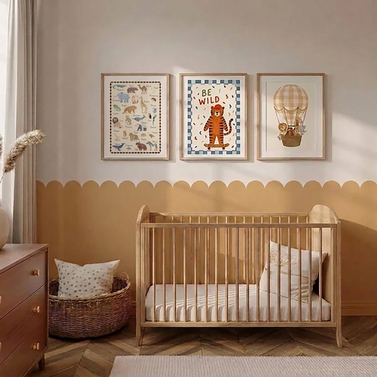 ABC Animal Friends Nursery Print
