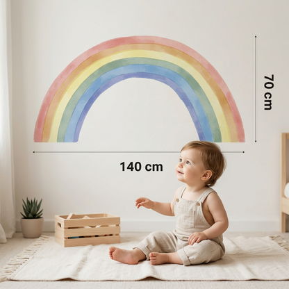 Large Rainbow Nursery Wall Sticker Decal