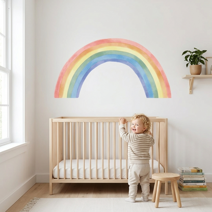 Large Rainbow Nursery Wall Sticker Decal