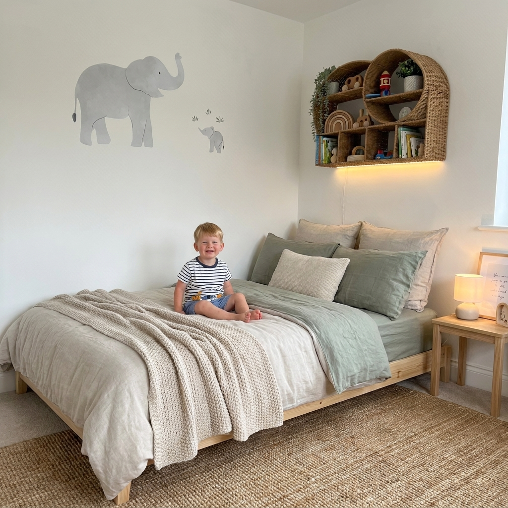 Mama & Baby Elephant Wall Sticker
