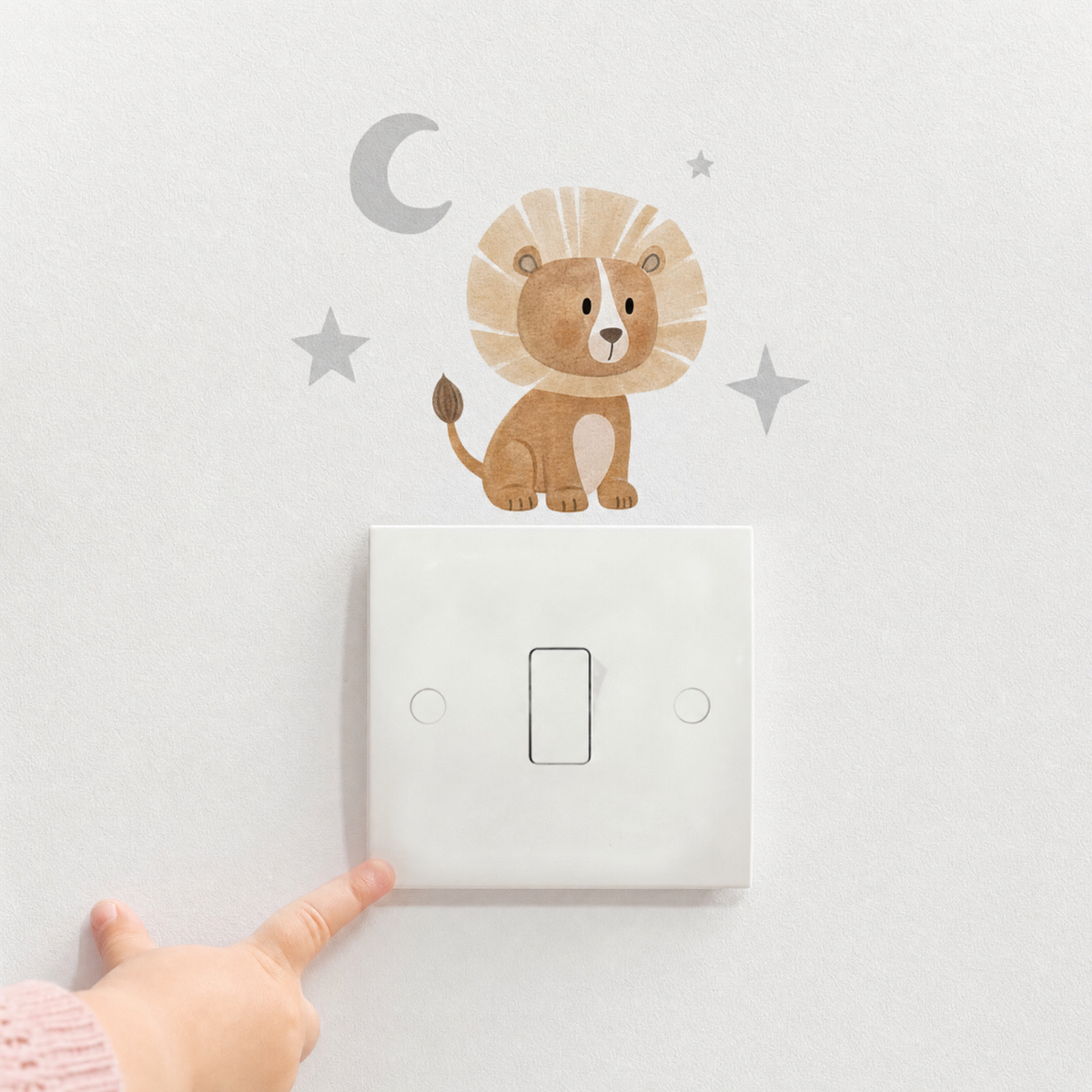 Watercolour Animal Light Switch Wall Stickers