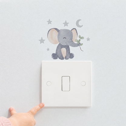 Watercolour Animal Light Switch Wall Stickers