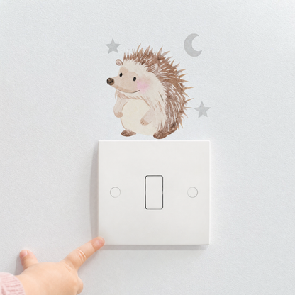 Watercolour Animal Light Switch Wall Stickers